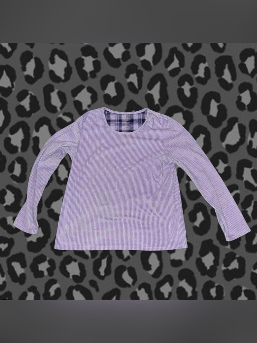 croft & barrow Lilac Ribbed Night Shirt